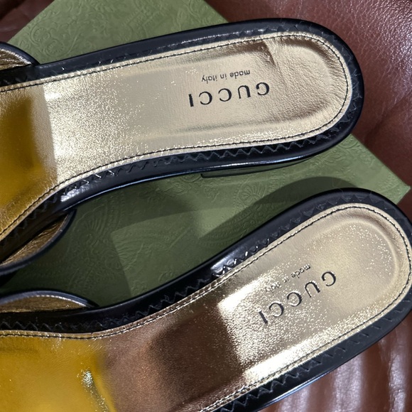 Patent Crystal Snake Head Slide Sandals - Picture 6 of 12